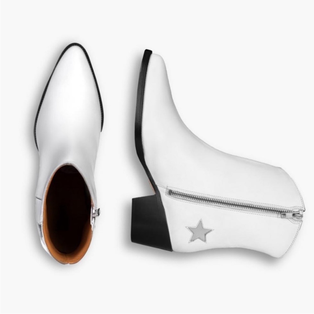 Thursday Boot Co White Country Star Western Leather Boots Sizes:7-8.5-9.5